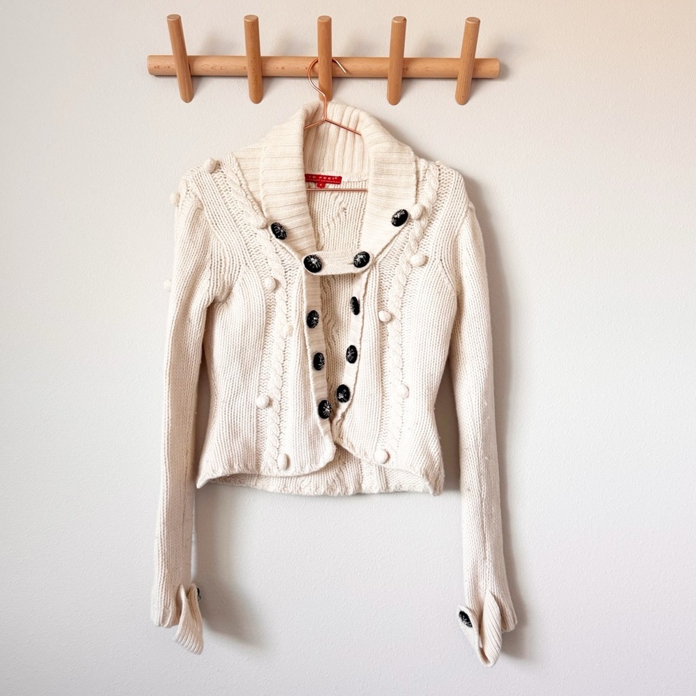 10 Feet Amsterdam Wool Blend Fair-isle Knit Csrdigan